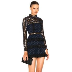 NWT Self Portrait Star Paneled Dress